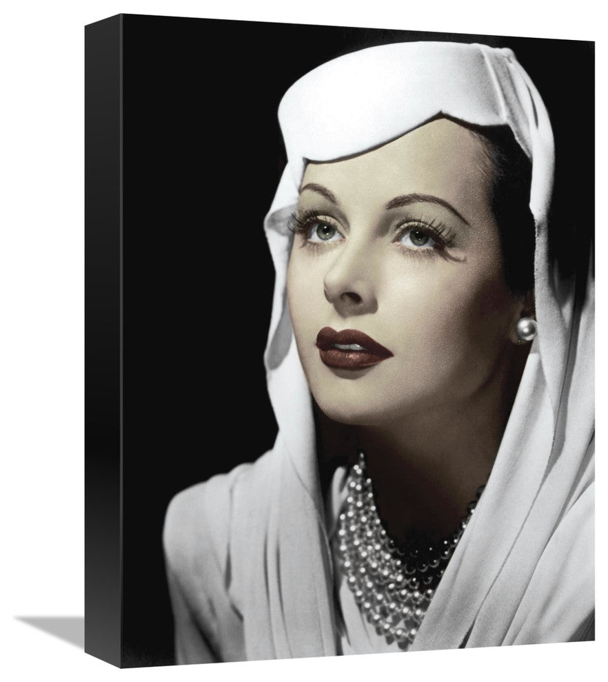 "Hedy Lamarr" Stretched Canvas Giclee by Hollywood Photo Archive, 12"x16"