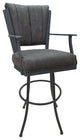 Montana Extra Tall 34" (35") Metal Bar Stool - Noam Base, Northwest Elk, Gray, 34"