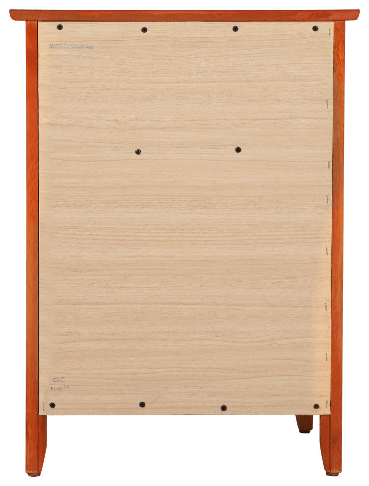 Izzy 1-Drawer, 1-Door Nightstand, Cherry, Oak