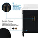 OVE Decors Salisbury Bathroom Vanity, Black, 42 in