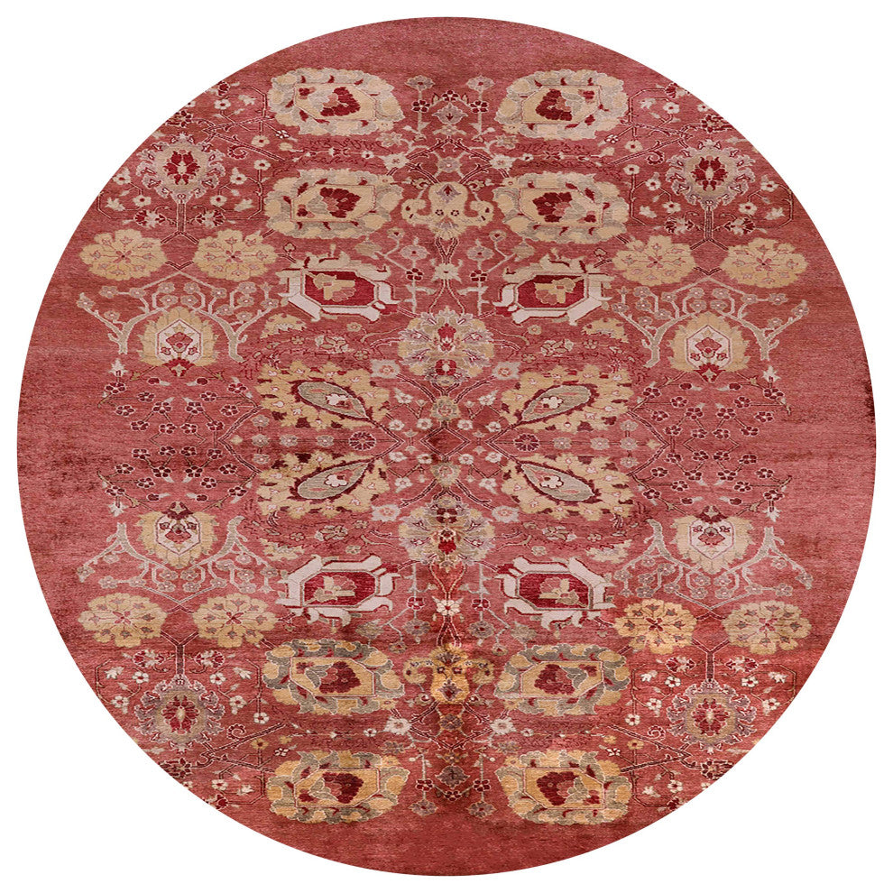 Ahgly Company Indoor Round Mid-Century Modern Area Rugs, 3' Round