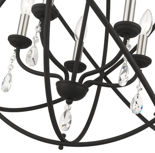 Black Shabby Chic, Dazzling, Transitional, Country Chandelier