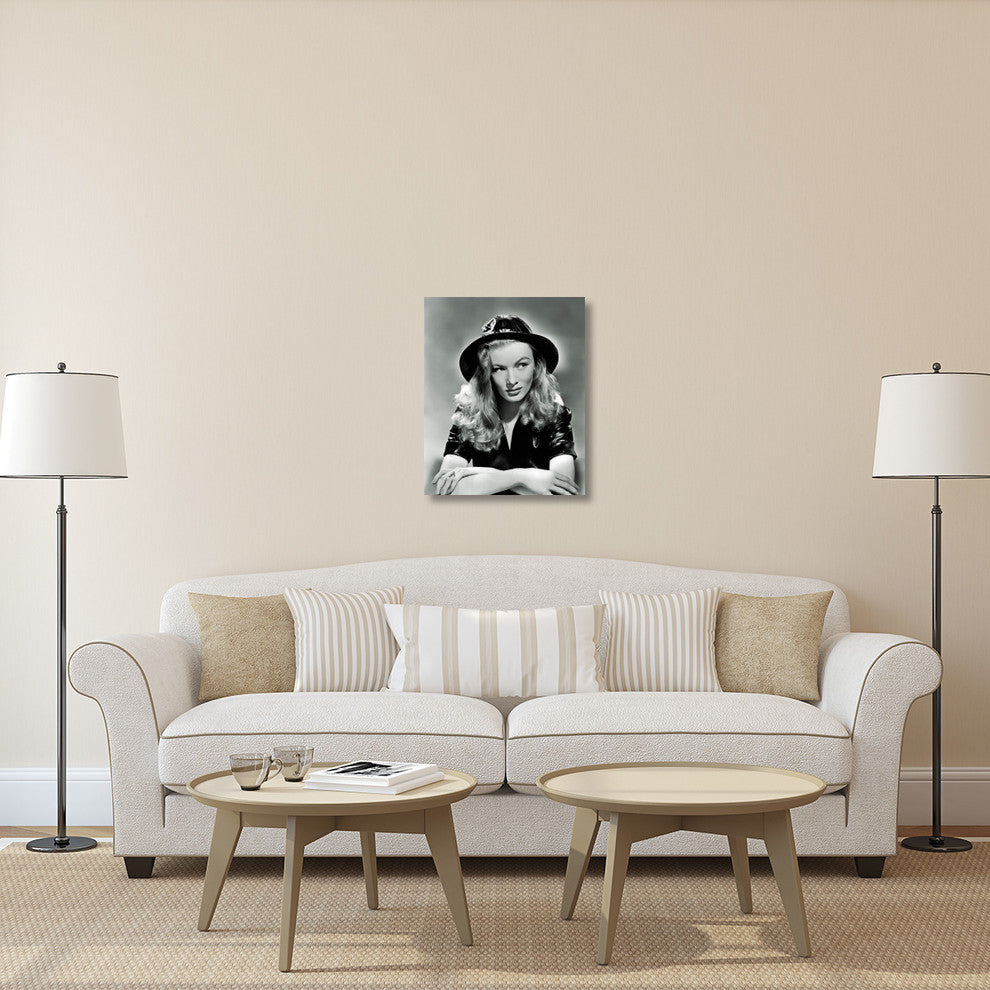 "I Married a Witch - Veronica Lake" Canvas Giclee, 24"x30"