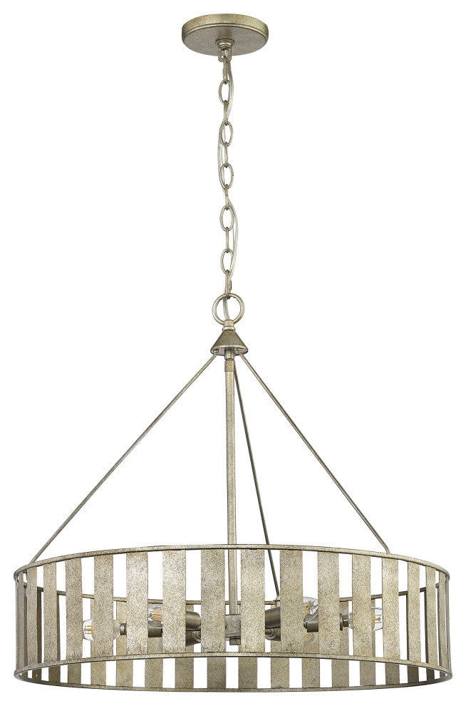 Stella 6 Light 24 in. Antique Silver Chandelier