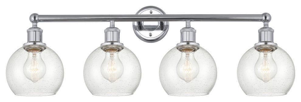 Innovations 616-4W-PC-G124-6 4 Light Bath Vanity Light, Polished Chrome