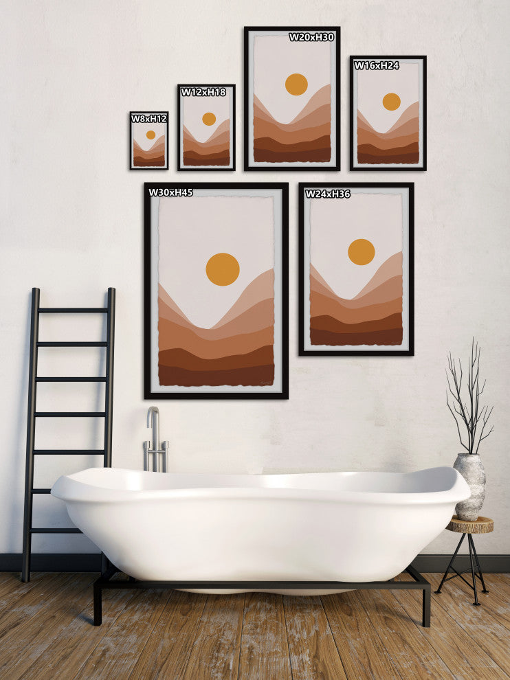 "Valley of the Sun" Framed Painting Print, 16x24
