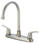 Accent Two Handle Kitchen Faucet, PVD Brushed Nickel