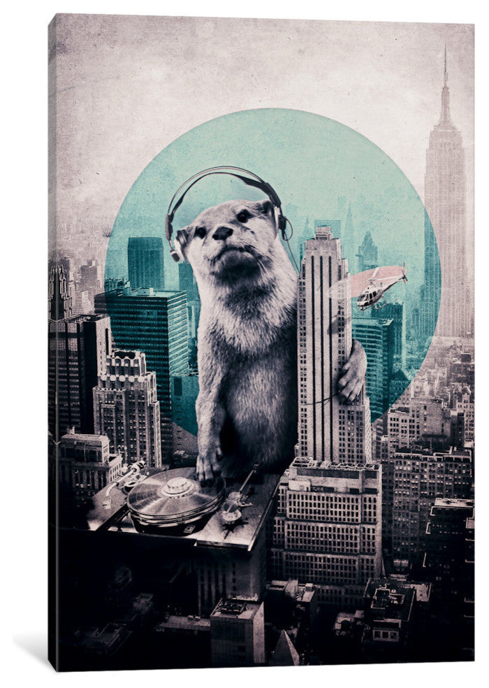"DJ" by Ali Gulec, 40x26x1.5"
