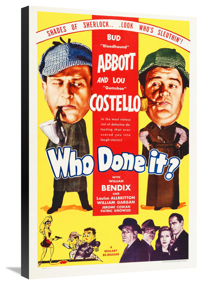 "Abbott & Costello - Who Done It" Canvas by Hollywood Photo Archive, 20x30"