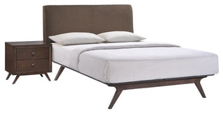 Modway Tracy 2 Piece Queen Bedroom Set, Cappuccino Brown