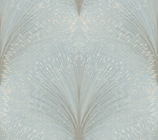 Sky Blue Papyrus Plume Wallpaper