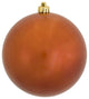 Vickerman 3" Burnished Orange Candy Ball Ornament, 12 per Bag