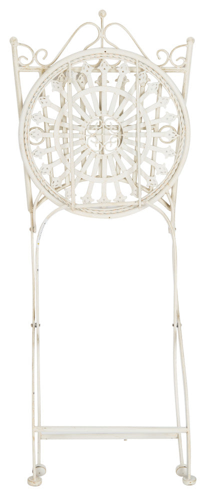Safavieh Belen Bistro Set, One Table and Two Chairs Pearl White