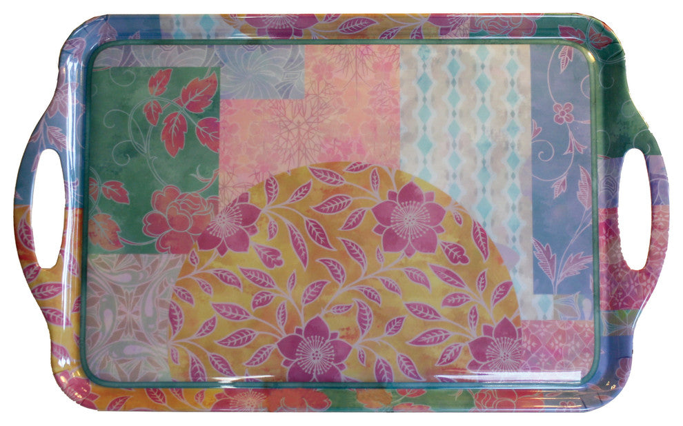 Flower Decor Serving Tray