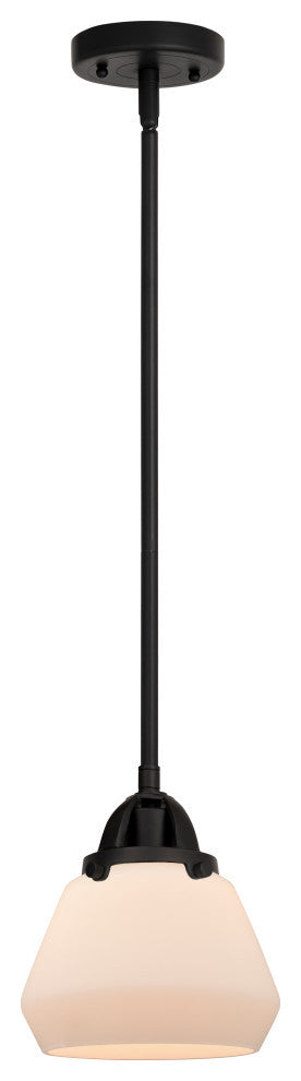 Fulton Mini Pendant, Matte Black, Matte White, Matte White