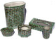 Green Peacock Talavera Ceramic Bathroom Set