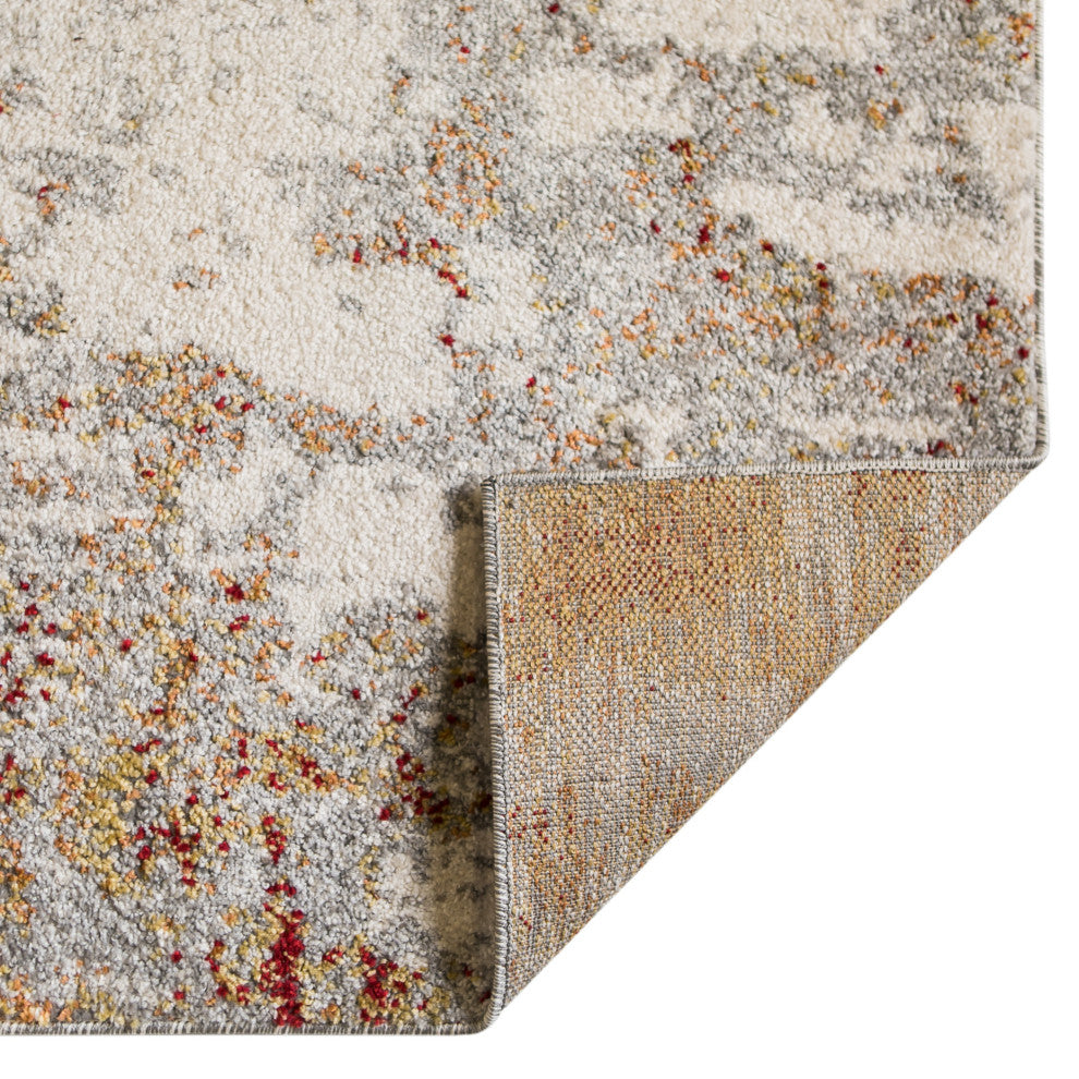 Yasmin Acy Area Rug, Red, 7'10" x 10'6", Abstract