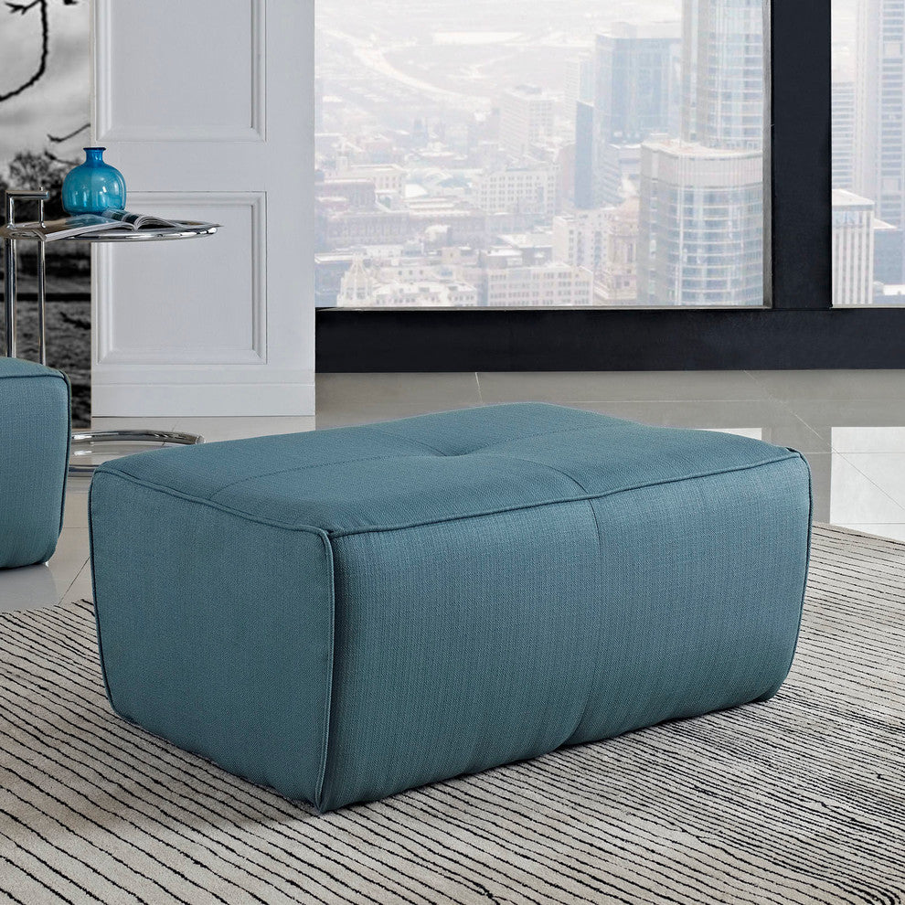 Modern Contemporary Living Room Upholstered Ottoman Sea