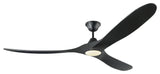 Maverick 3 Blade Outdoor Ceiling Fan Matte White Matte Black 70.00 Black Yes