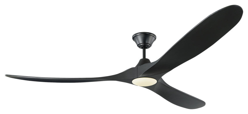 Maverick 3 Blade Outdoor Ceiling Fan Matte White Matte Black 70.00 Black Yes