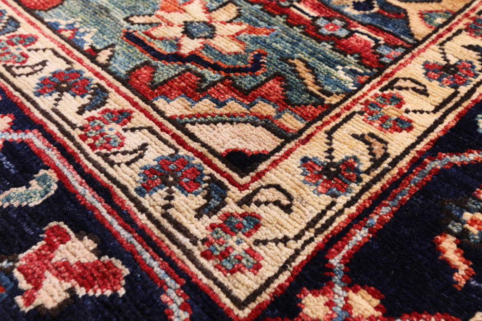 8' 11" X 12' 1" Persian Fine Serapi Handmade Wool Rug - Q12434