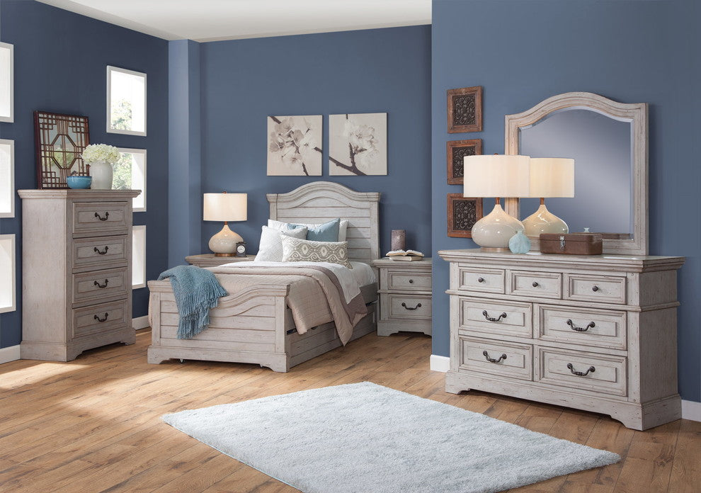 American Woodcrafters Stonebrook Double Dresser, Antique Gray 7820-260