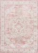 Hauteloom Kandos Area Rug, Plum/Pale Pink/Cream, 5'3"x7'