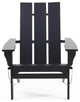 Gurekam Outdoor Foldable Adirondack Chairs, Set of 2, Black