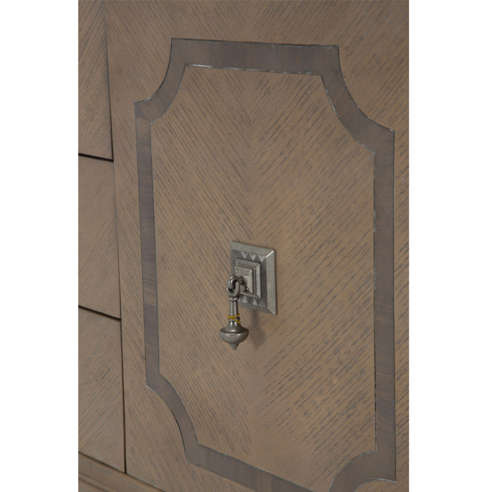 Tangier Coast Dresser With Mirror, Desert Sand