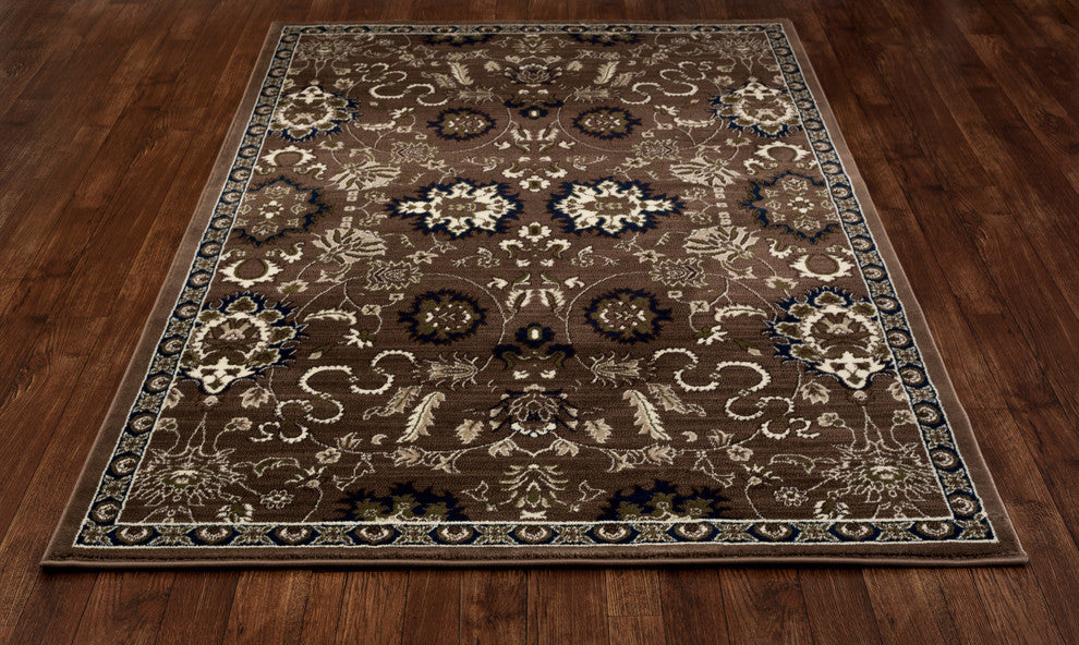 Arbor Bouquet Area Rug, Brown, 2'2"x7'7" Runner