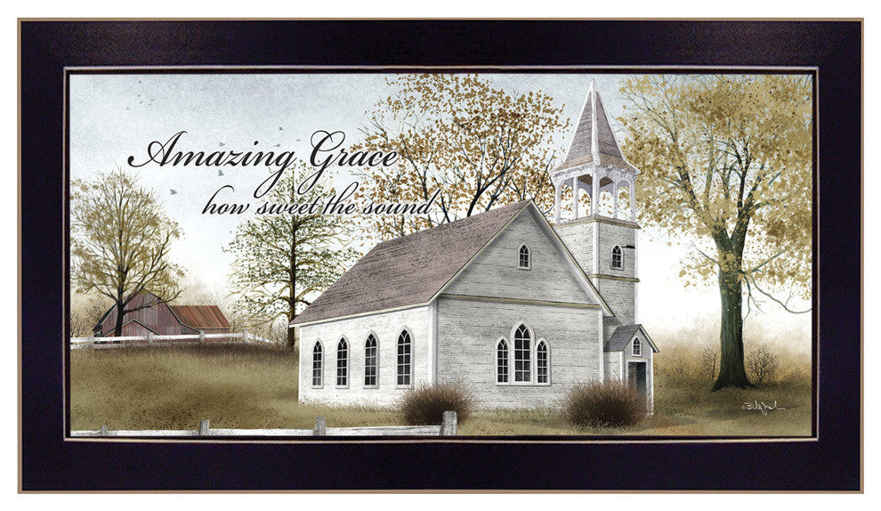 "Amazing Grace" By Billy Jacobs, Printed Wall Art, Ready To Hang, Black Frame