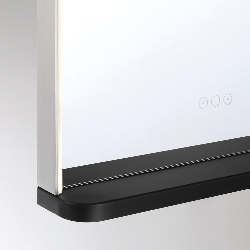 Serin, Mirror, 24"x32", Satin Nickel-Black Mix