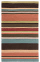 Surya Rain RAI-1091 2'6"x8' Rug, Garnet/Sage/Coral/Denim/Dark Green/Lime/Cream