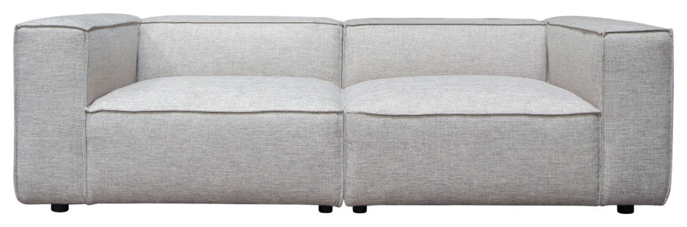 Vice 2PC Modular Sofa in Barley Fabric