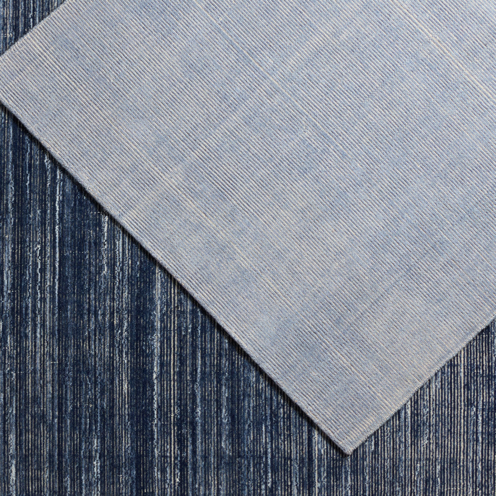 Jaipur Living Danan Indoor/ Outdoor Striped Light Blue/ Cream Area Rug 4'X6'