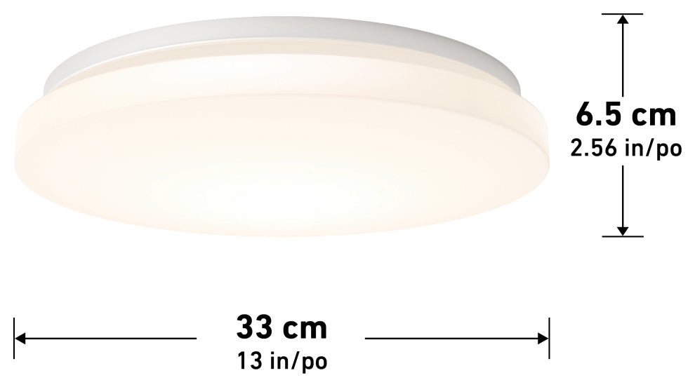 Artika Moonraker III Ceiling Flushmount Light, White