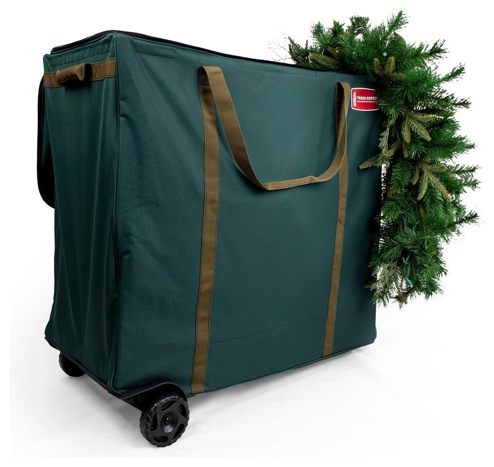 Rolling Multi Use Christmas Decoration Storage Bag With Wheels