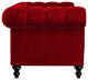 Nativa Interiors London 72" Sofa, Red, Classic Depth