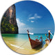 Andaman Sea Tropical Beach, Photography Round Wall Art, 11"