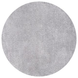 Haze Solid Low-Pile Gray 8' Round Area Rug