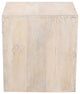 Mir 3-Piece Solid Wood Coffee and End Table Set, Brushed White Finish