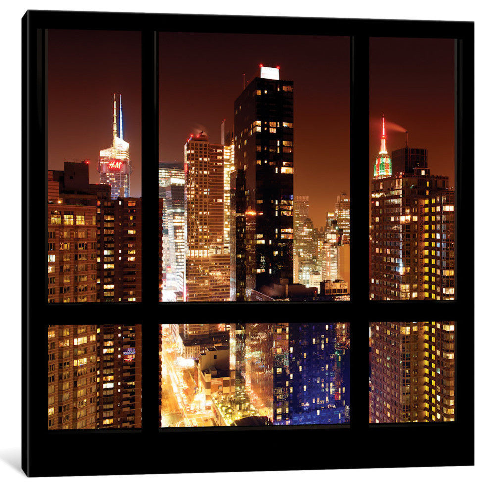 "Manhattan Window View" by Philippe Hugonnard, 18x18x1.5