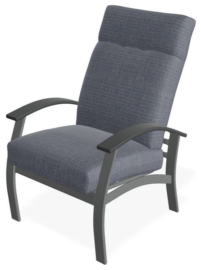 Belle Isle Cushion Outdoor Armchair, Proven Denim/Graphite