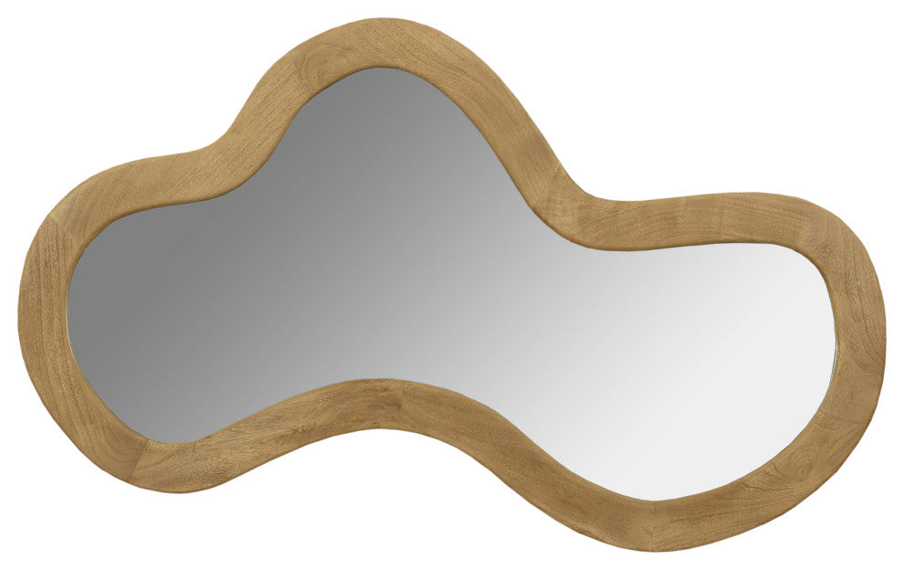Oblique Mirror, Oak, 28" X 48"