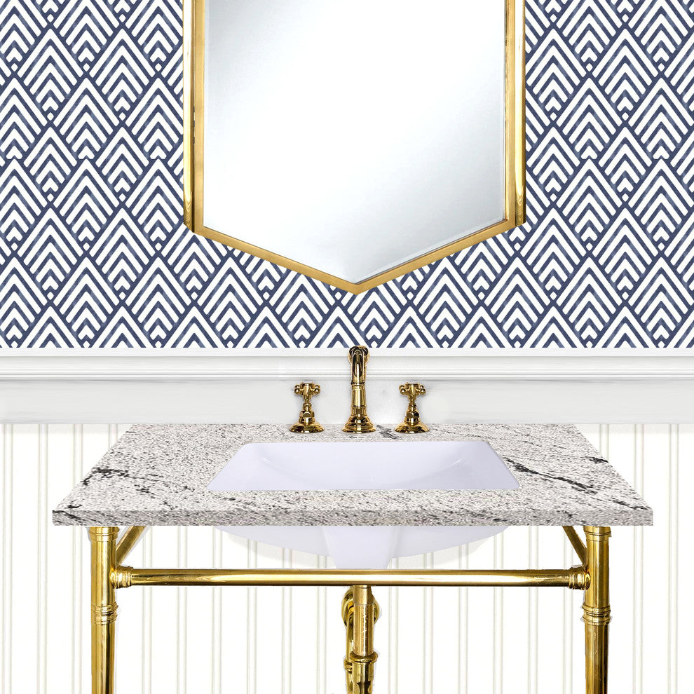 Nantucket Sinks GB-18x12-W Glazed Bottom Rectangular Ceramic Sink In White