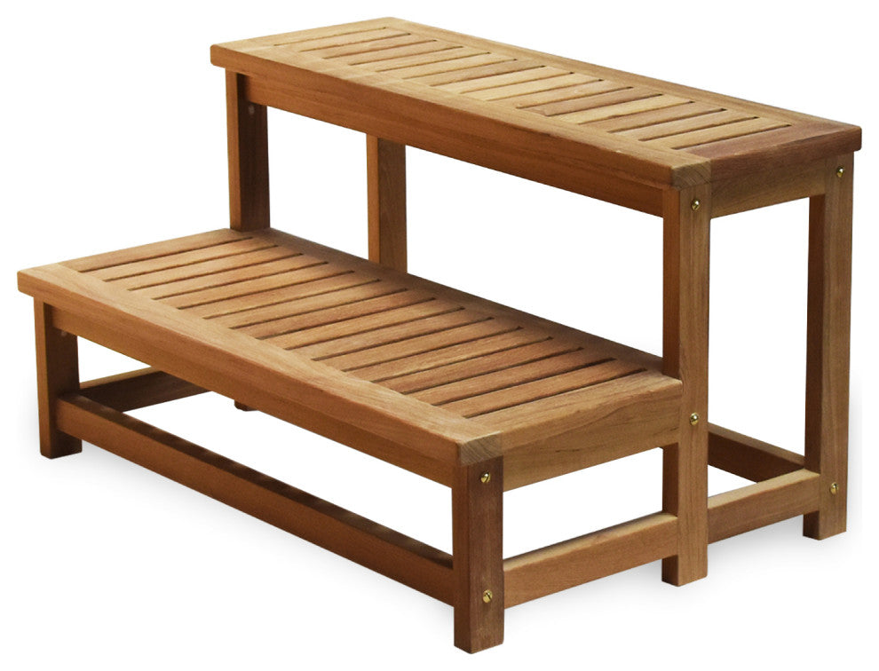 Teak Hot tub step 36" (90 cm)