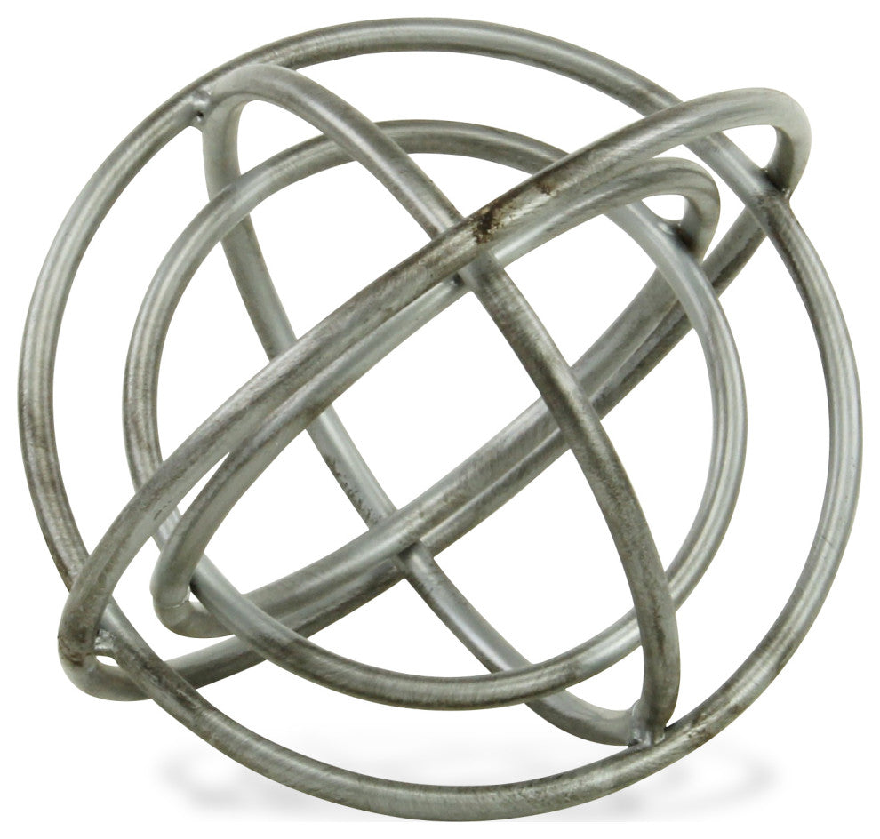 Nebulus Metal Orb Decor, Gray