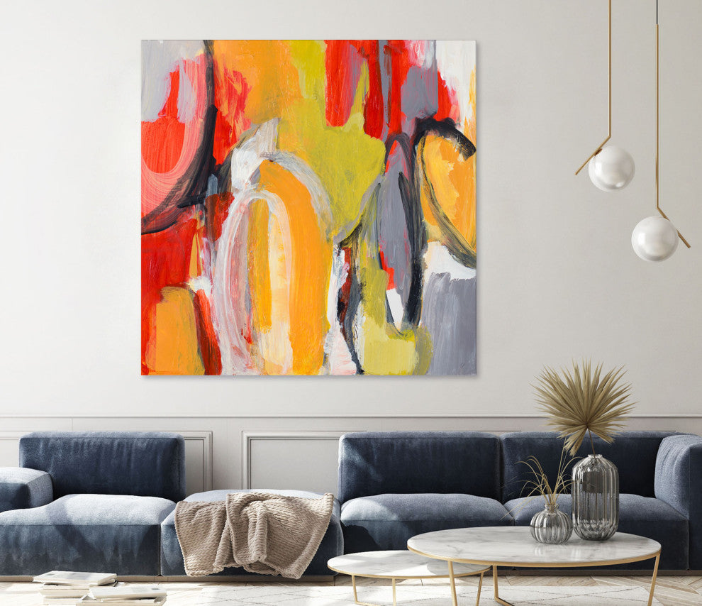 City Symphony I - 72 x 72 by Lanie Loreth