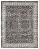 Nourison American Manor 5'3" x 7'3" Blue/Ivory Bordered Indoor Rug, Grey/Ivory, 8'x10', Bordered