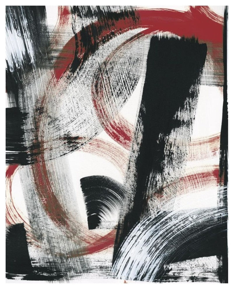 "LPs in 33 II Red v2" Digital Paper Print by Sue Schlabach, 30"x37"